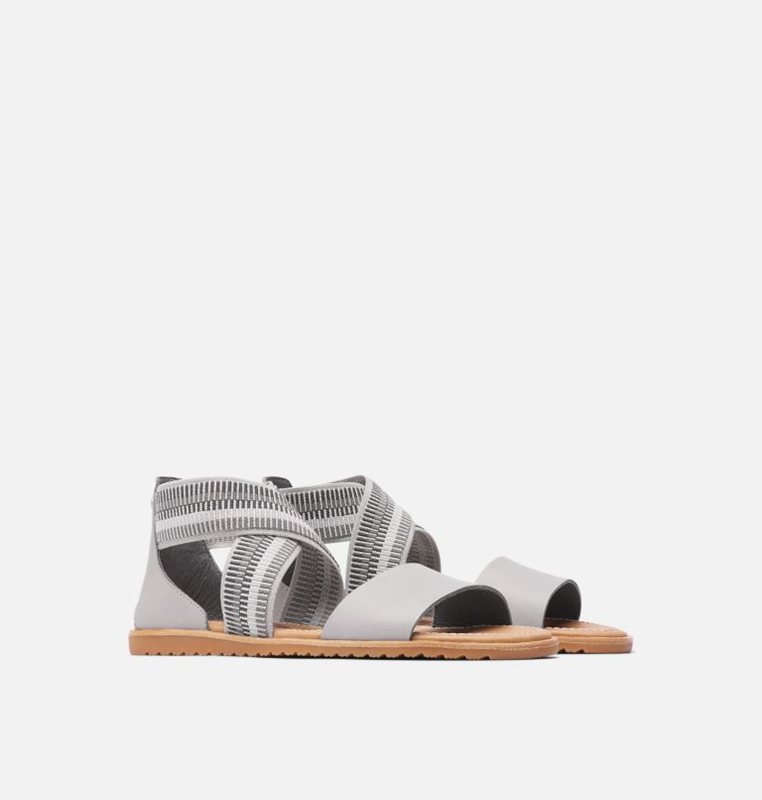 Sorel Dam Sandaler Grå - Ella™ Flat - HQN-017263